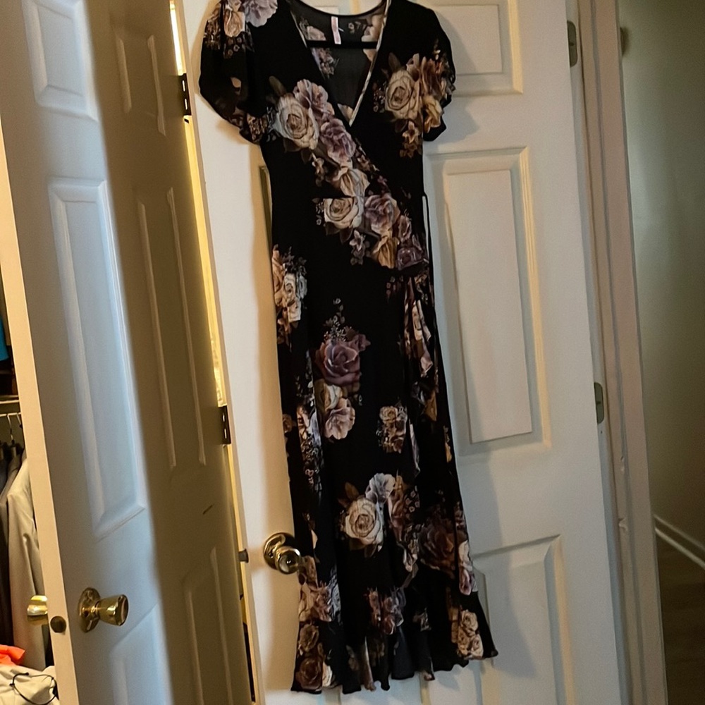 Wrap midi dres